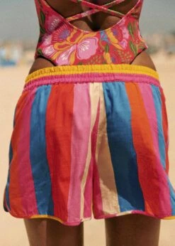 Farm Rio Carioca Stripes Multicolor Kurt Shorts -Trend Farm Rio 321459 05