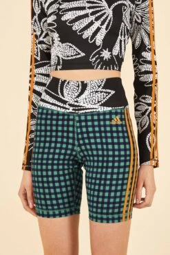 Farm Rio ADIDAS FARM Bike Shorts Green -Trend Farm Rio HN3899 03