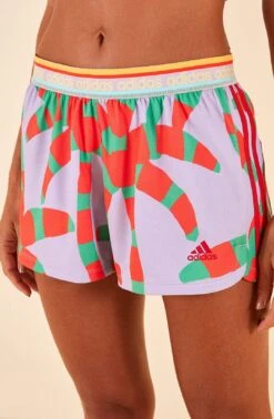 Farm Rio Adidas Farm Pacer Shorts Purple -Trend Farm Rio HS1198 04